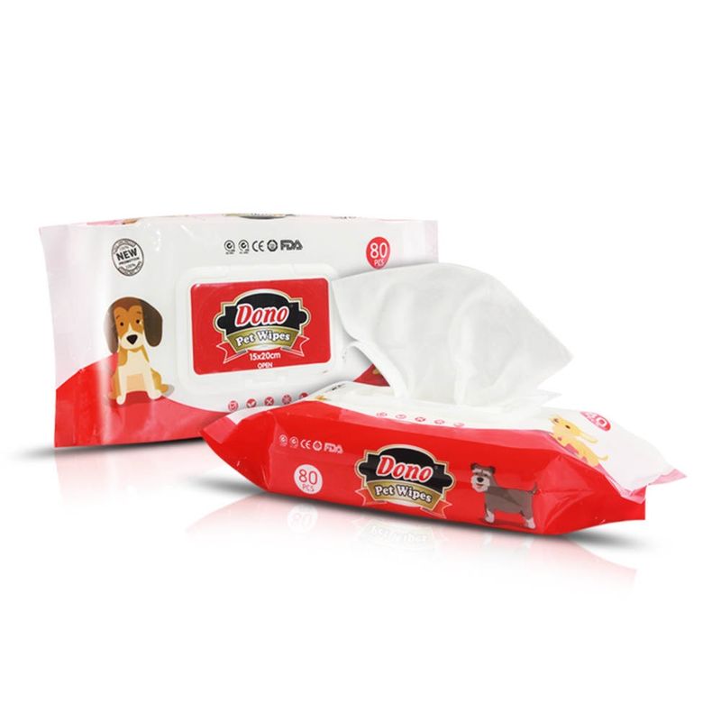 SUSU - Toallitas de limpieza húmedas para mascota 80 Piezas