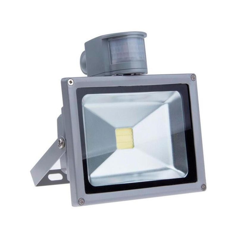 GENERICO - Foco Reflector Luz Led Con Sensor de Movimiento 20W