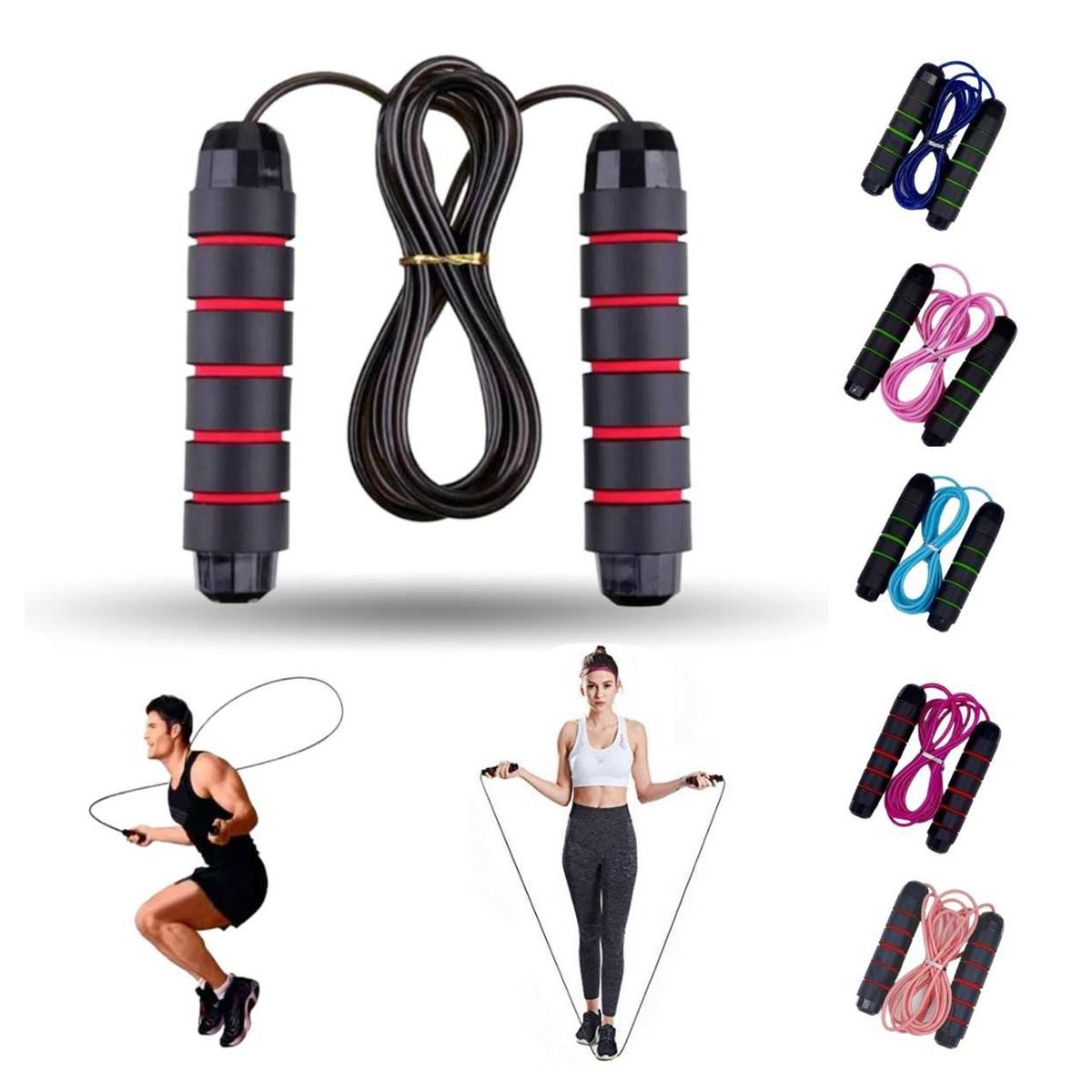 GENERICO - Cuerda Para Saltar. Velocidad. 3 Mts Ajustable.