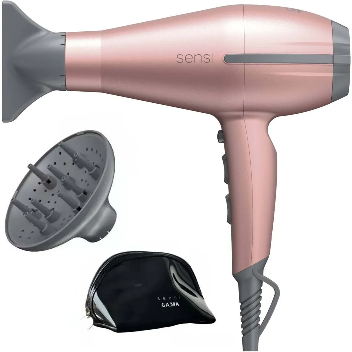 GAMA - Secador De Pelo Gama Tempo 5d Sensi Rose Ozone Ion