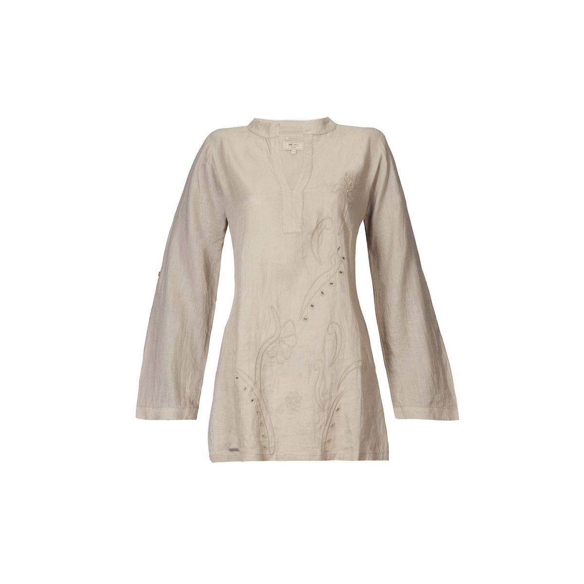 ROCKFORD - Vestido Lino Orgánico Mujer Debora Arena ROCKFORD