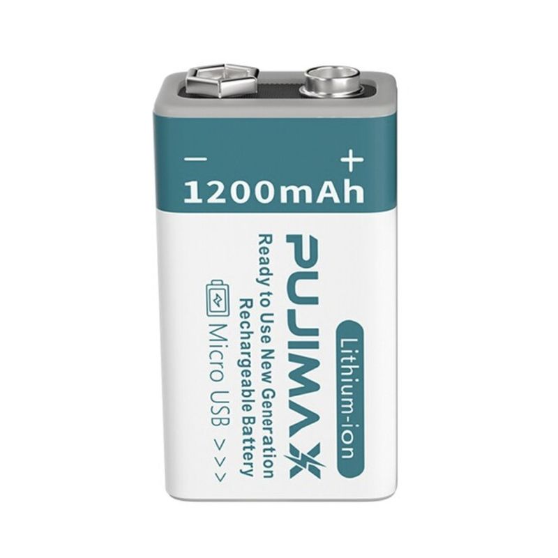 GENERICO - Pila Bateria  9v 1200mah  Recargable Por Usb Pujimax Calidad