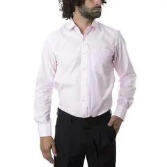 JAYSON - Camisa Trevira Manga Larga Rosa