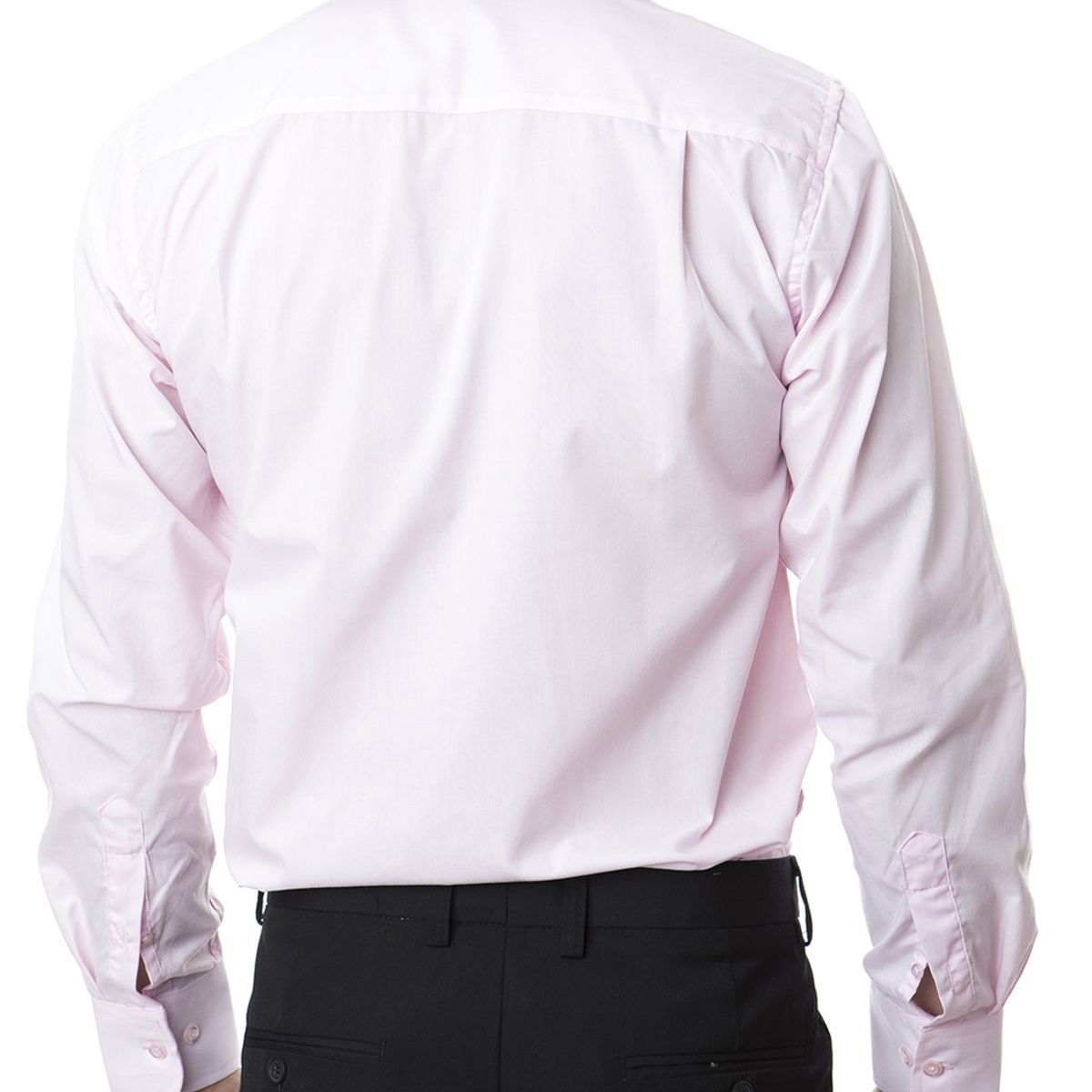 JAYSON - Camisa Trevira Manga Larga Rosa