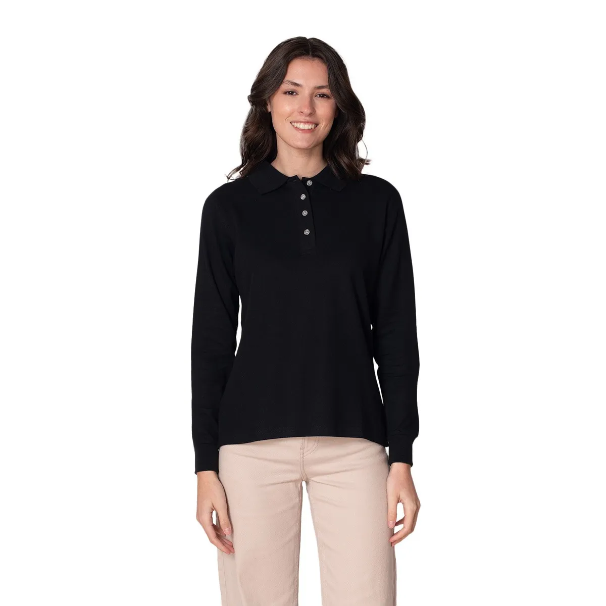 INDUSBORD - Polera Piqué Mujer ML Indusbord