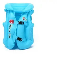 GENERICO - Chaleco Seguridad Inflable Flotador Niños Salvavidas Talla M Azul