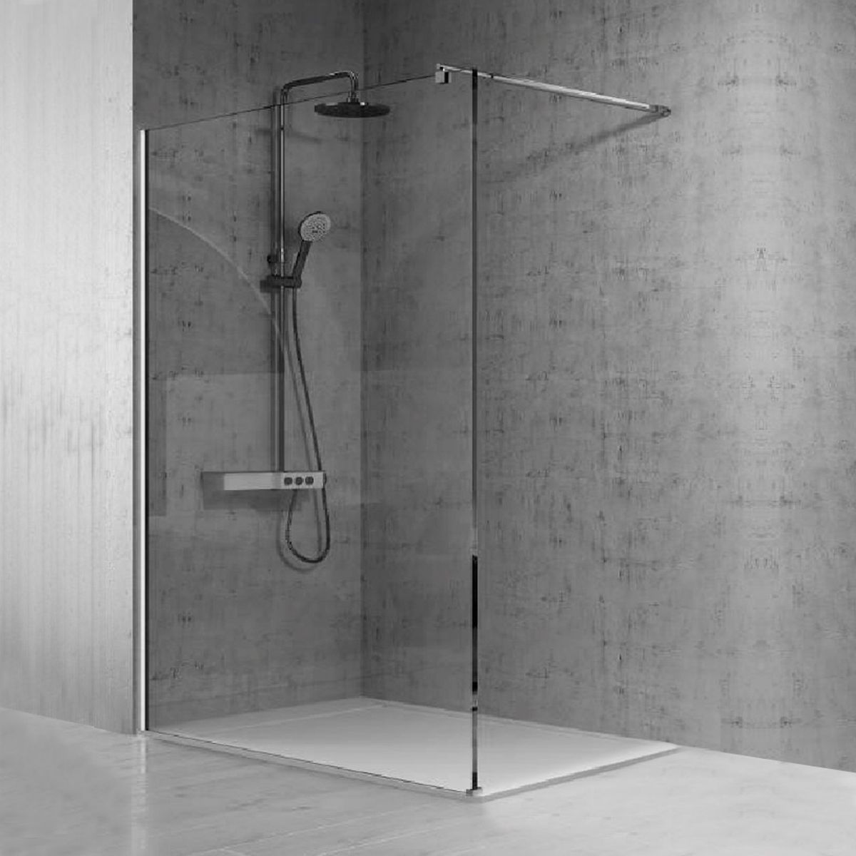 DUSCHY - MAMPARA FIJA 600X1900 6mm EASY CLEAN