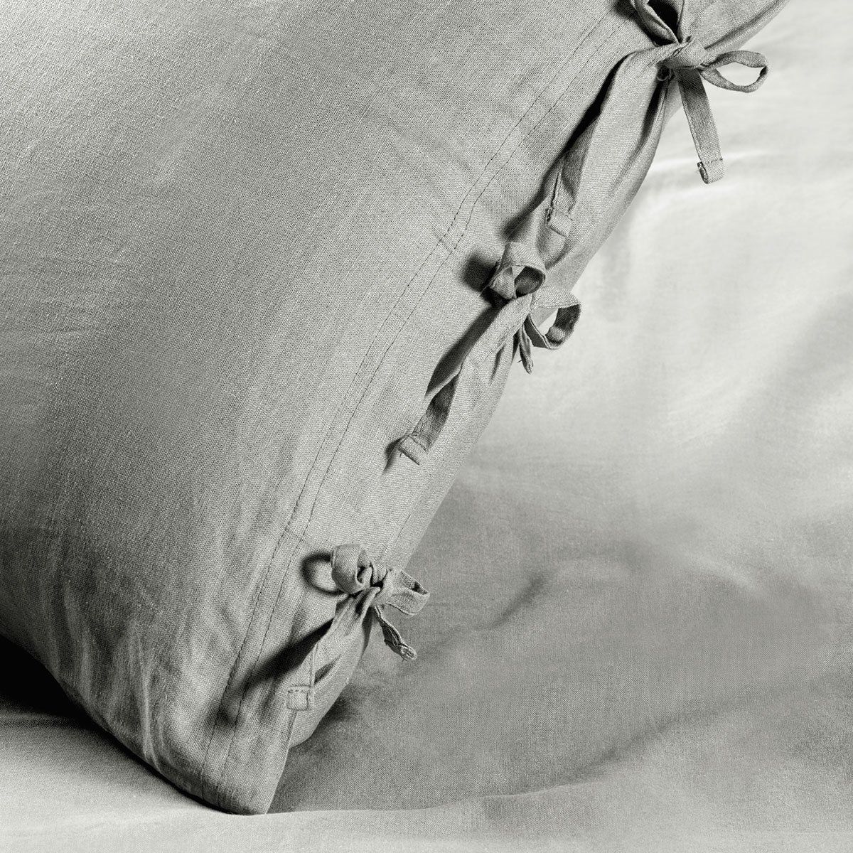 ROSEN - Funda Plumón Rosen Lino-Algodón Pure Liso 1 Plaza Topo