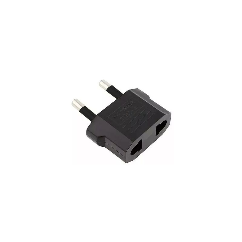 DBLUE - Adaptador Americano y Europeo a Enchufe Nacional 10A 2500W - Negro