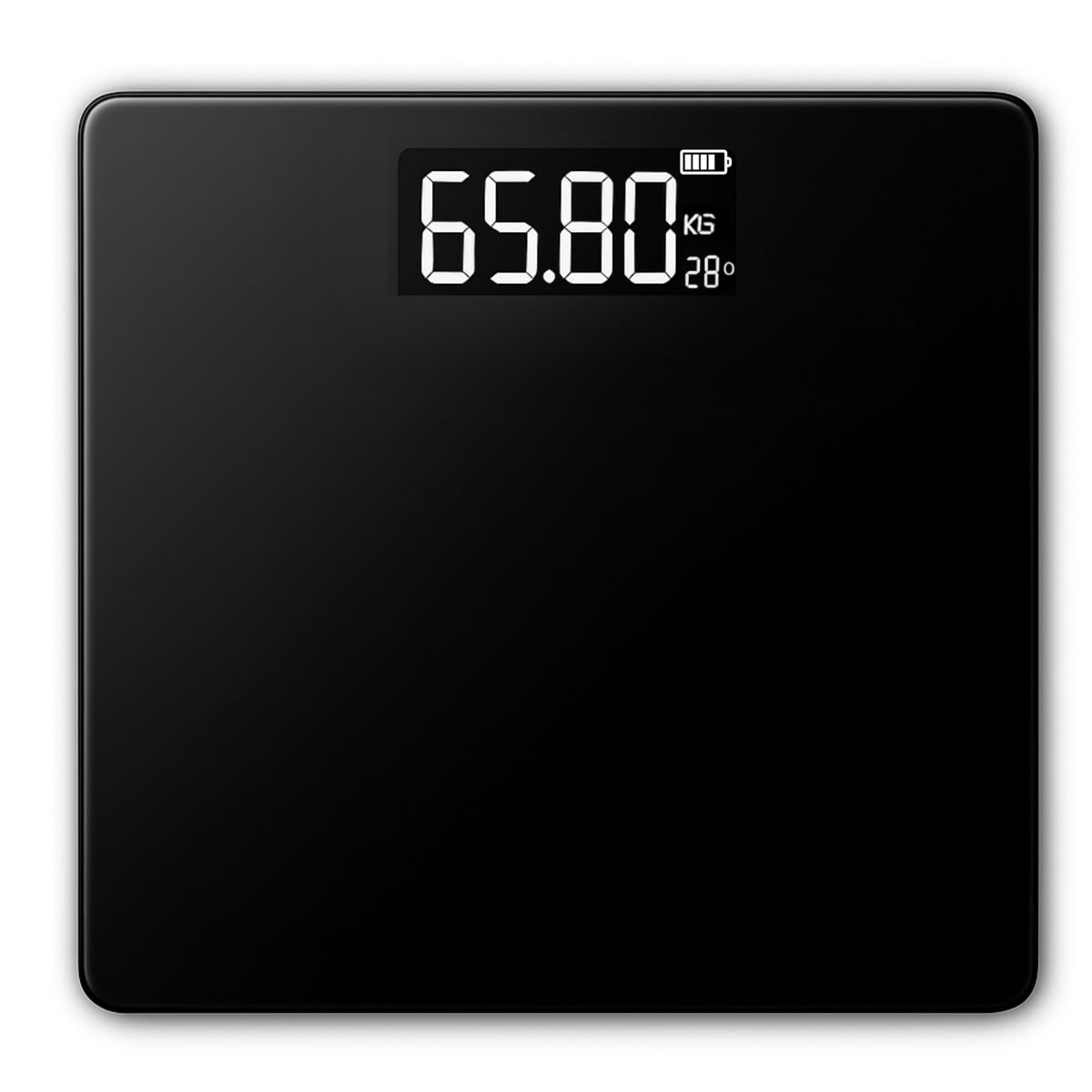 DBLUE - Bascula Digital de Vidrio Templado 180KG Max Black WS39BK