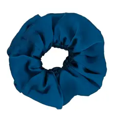 MARIA PASKARO - Scrunchie Camelia Azul Seda