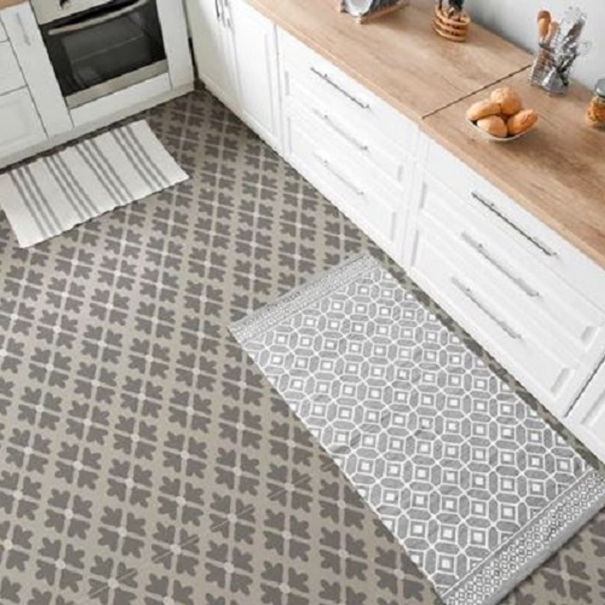 DEKOFIX - Baldosas 20x20 autoadhesivas para pisos modelo ELBA