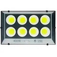 GENERICO - Foco 400w Resististe A La Lluvia Led Blanco Frio Con Soporte