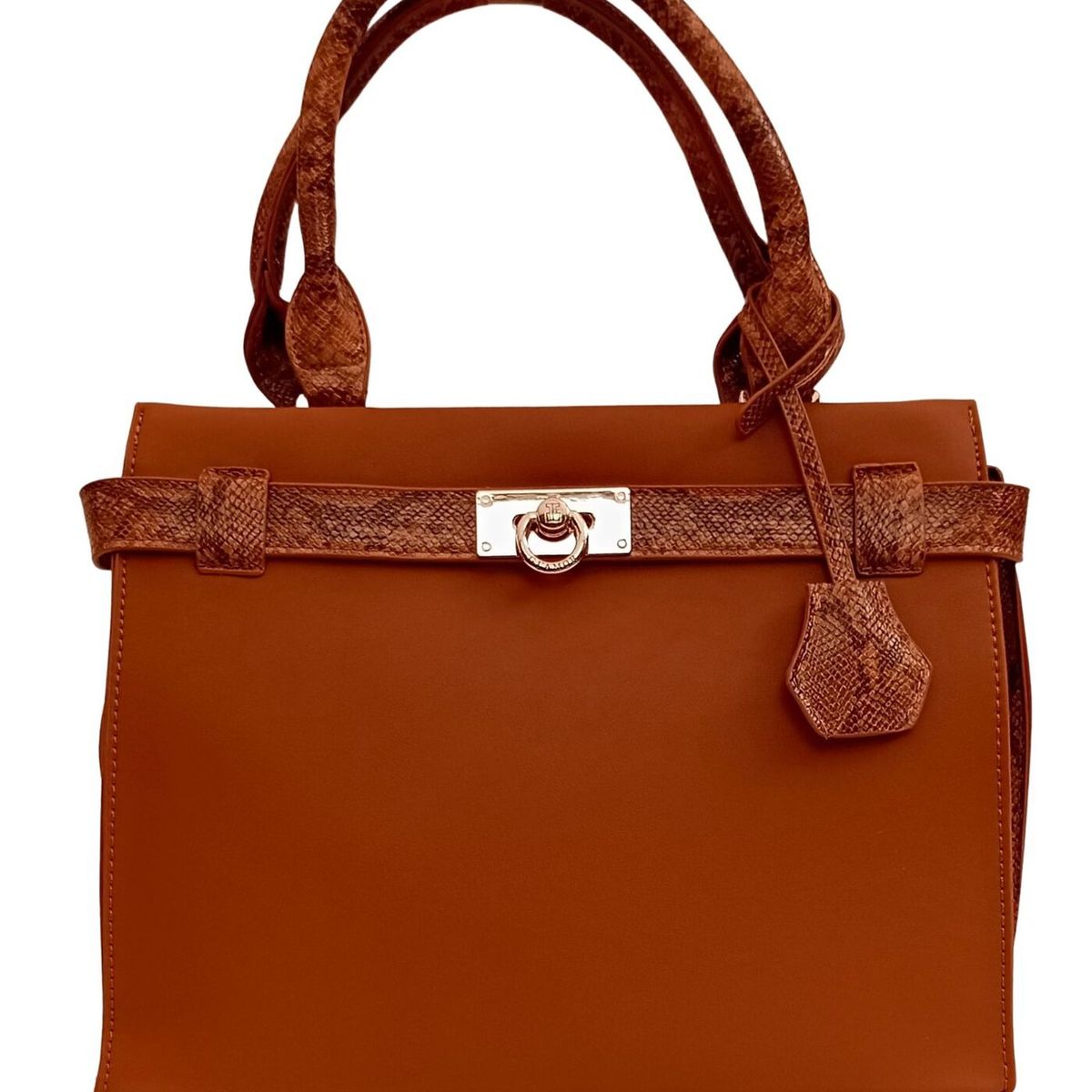 GENERICO - Cartera grande textura lisa