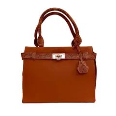 GENERICO - Cartera grande textura lisa