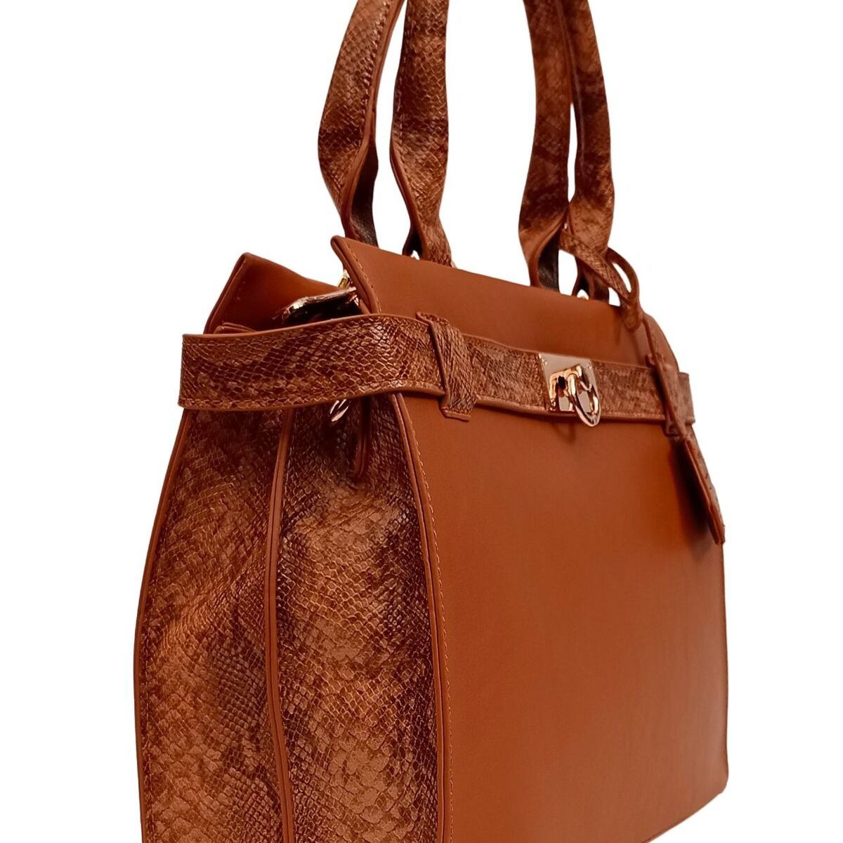 GENERICO - Cartera grande textura lisa