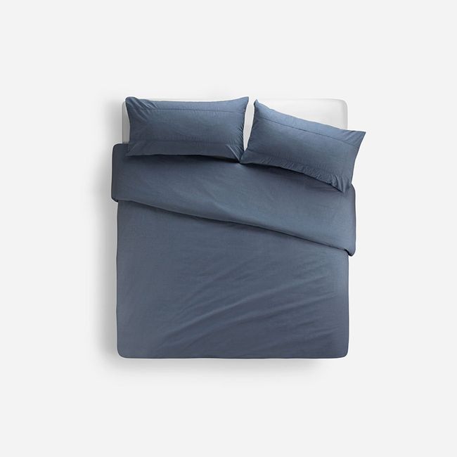 ROSEN - Funda Plumón Rosen Stamp Unicolor 2 Plazas Azul