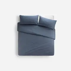 ROSEN - Funda Plumón Stamp Unicolor 2 Plazas Azul