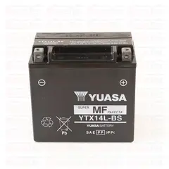 YUASA - YTX14L-BS - 12 Ah Batería de moto - Larga duración - Tecnologia AGM