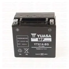 YUASA - YTX14-BS - 12 Ah Batería de moto - Larga duración - Tecnologia AGM
