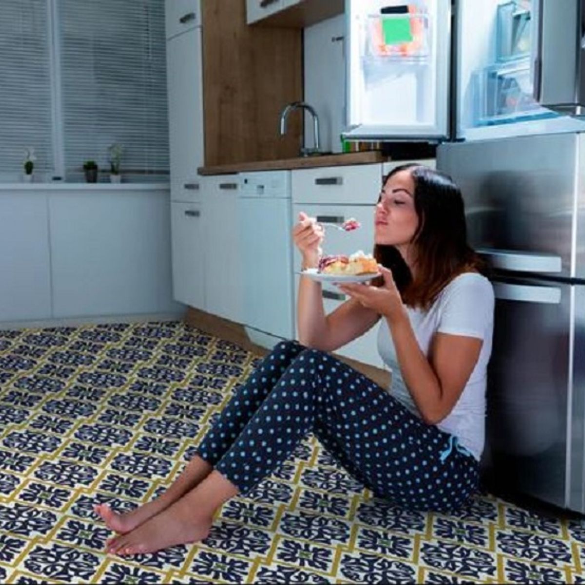 DEKOFIX - Baldosas 20x20 autoadhesivas para pisos MALAGA