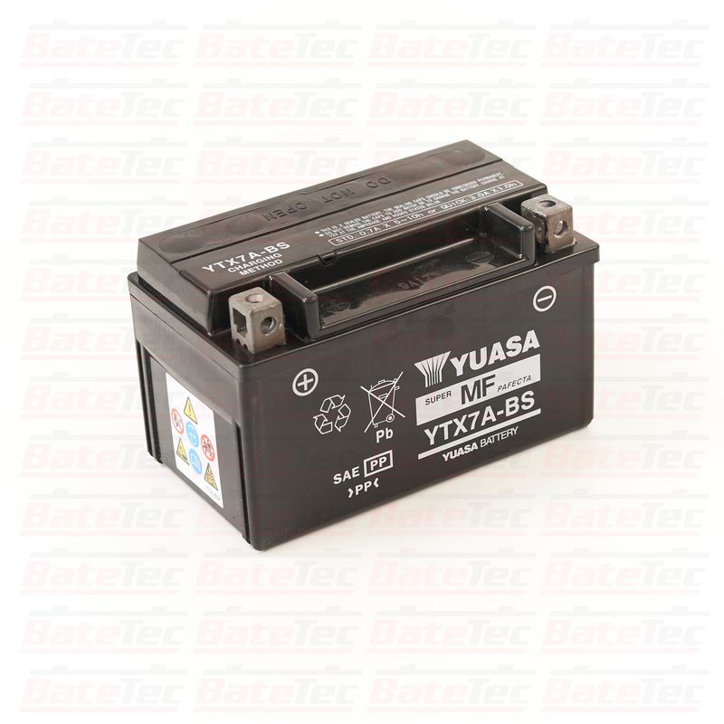 YUASA - Yuasa YTX7A-BS - 6 Ah Batería de moto - Larga duración - Tecnologia AGM