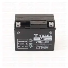 YUASA - YTX4L-BS - 3 Ah Batería de moto - Larga duración - Tecnologia AGM