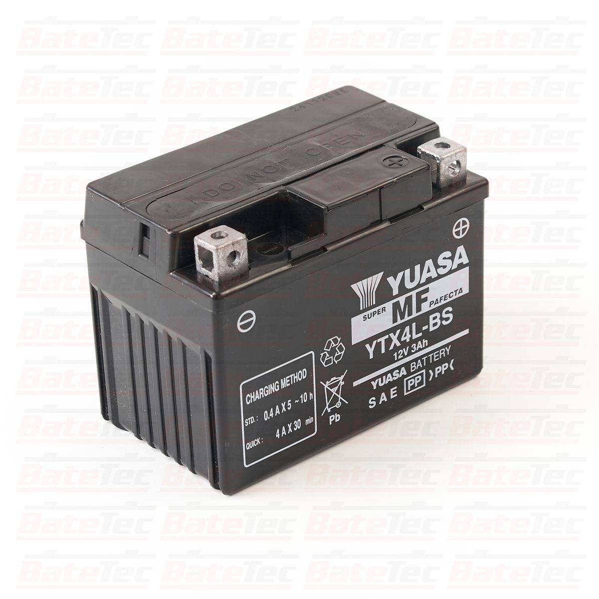YUASA - Yuasa YTX4L-BS - 3 Ah Batería de moto - Larga duración - Tecnologia AGM