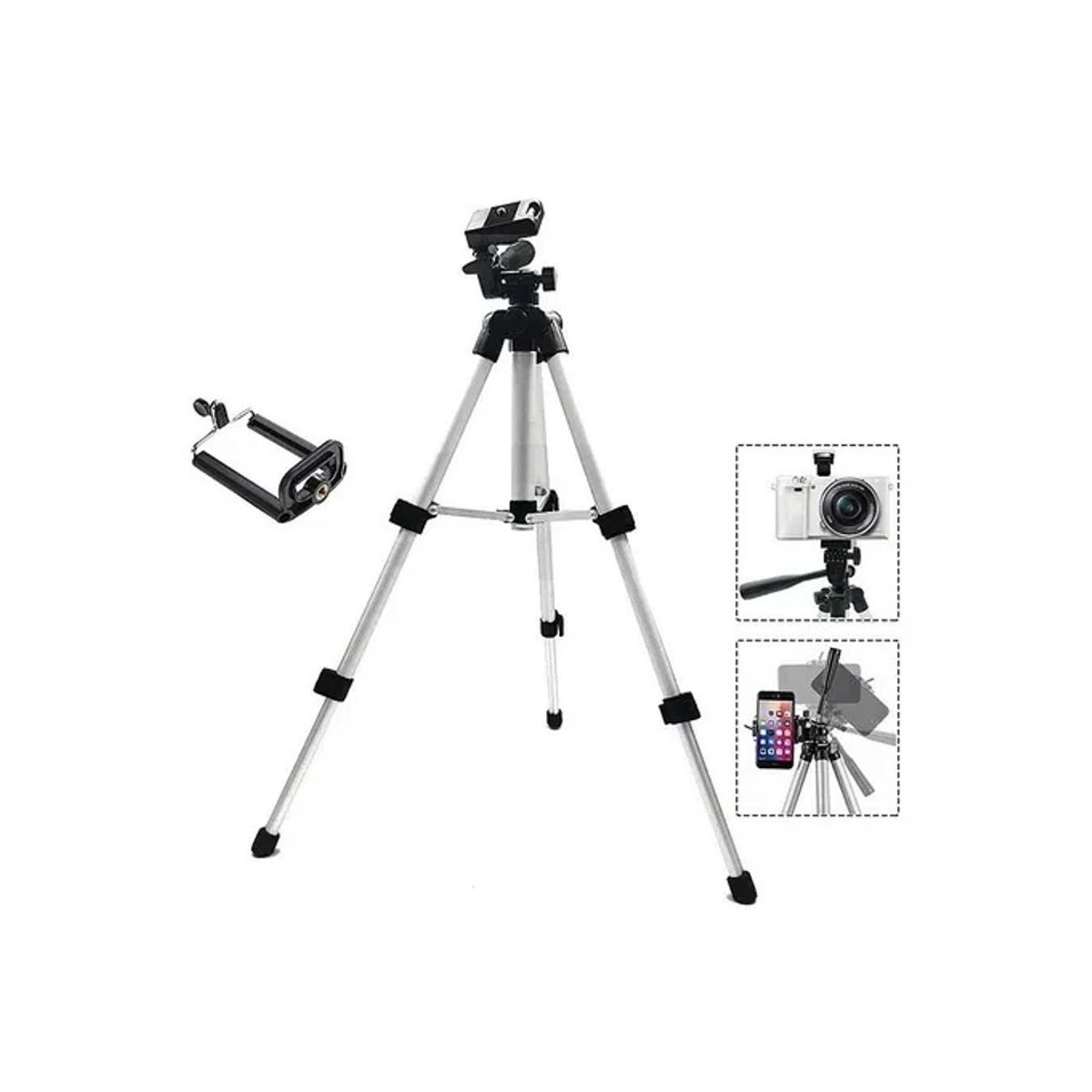 GENERICO - Trípode Aro De Luz Celular Camara Aluminio Extensible