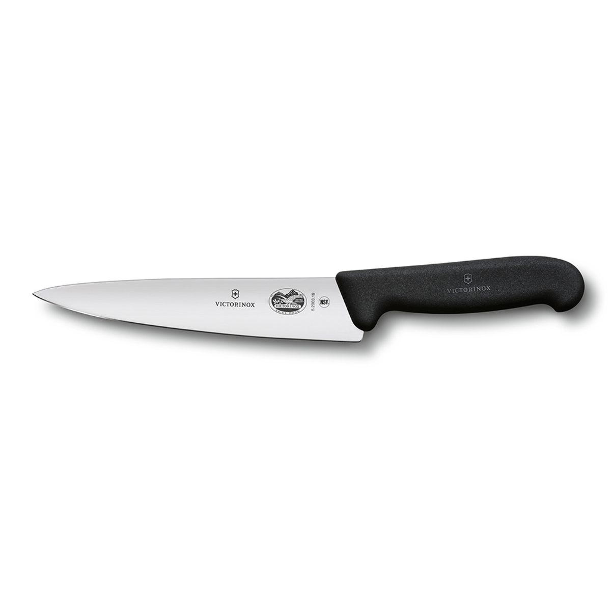 VICTORINOX - Cuchillo para trinchar Fibrox color Negro. Hoja 19 cm. Victorinox