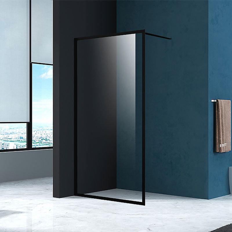 DUSCHY - MAMPARA FIJA MATTE BLACK 1000X1900 6mm EASY CLEAN