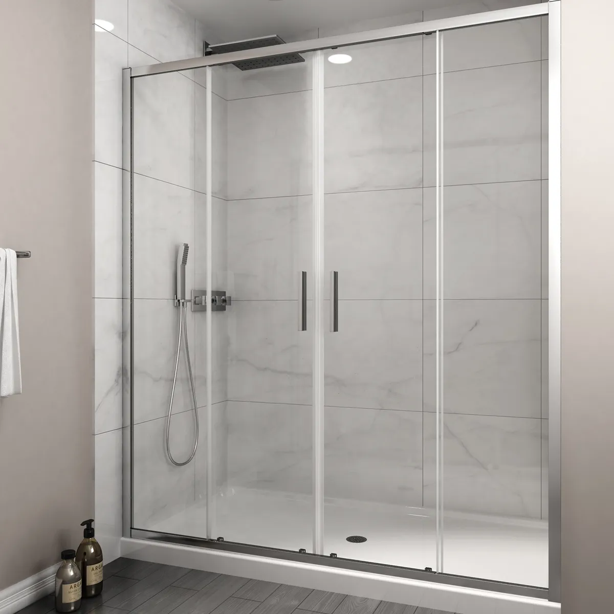 DUSCHY - MAMPARA CORREDERA APERTURA CENTRAL 1800X1900