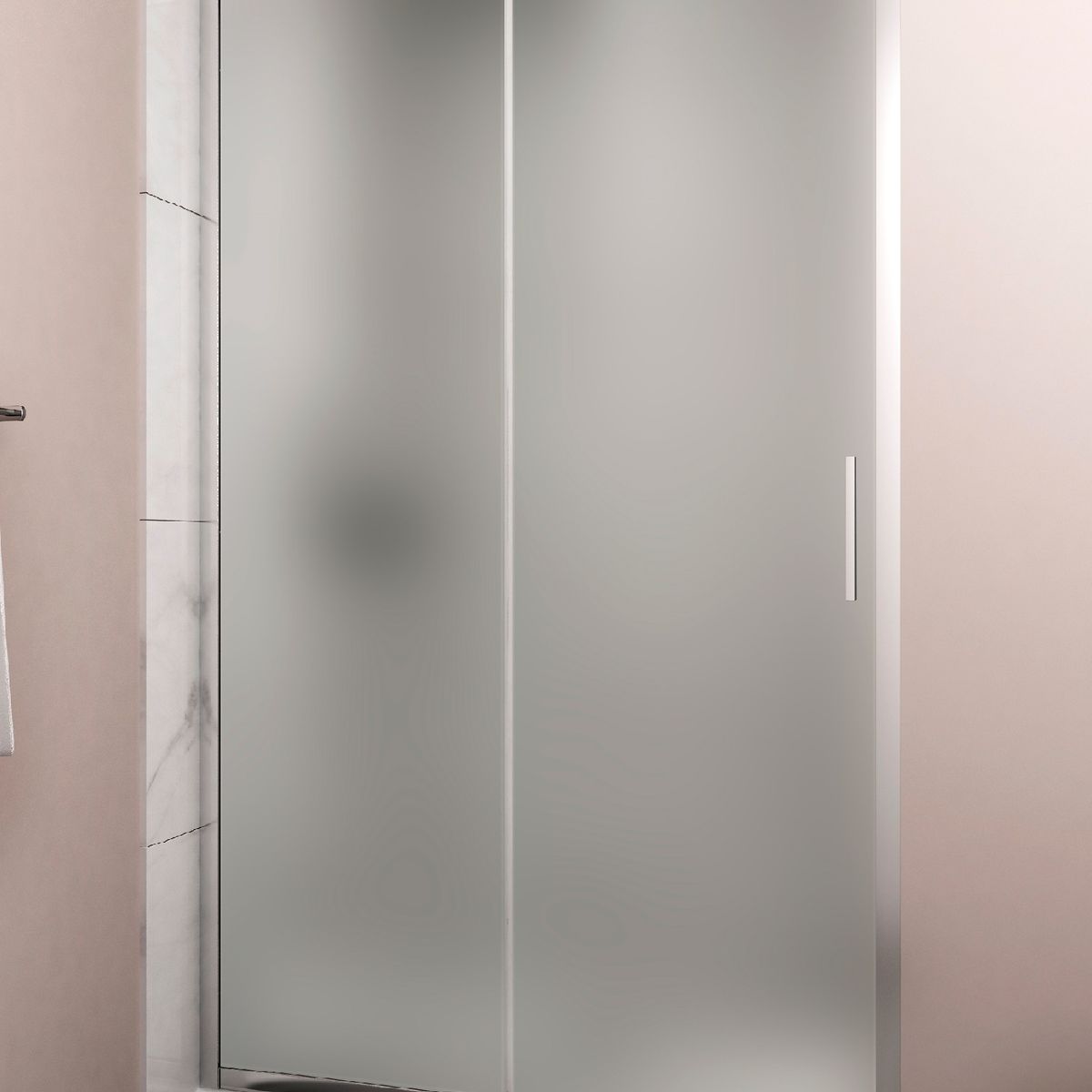 DUSCHY - Mampara PREMIUM corredera frontal FROSTED 150x190 cm