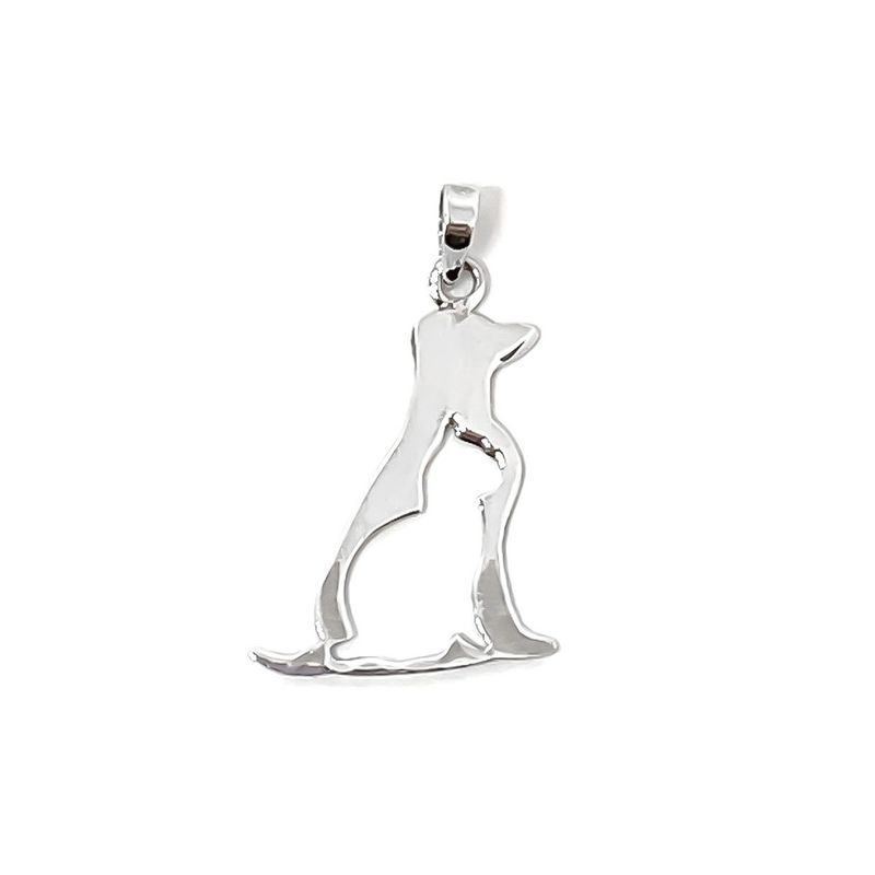 ANDREA COGGIOLA JOYAS - Colgante Perro Gato Plata Fina 925