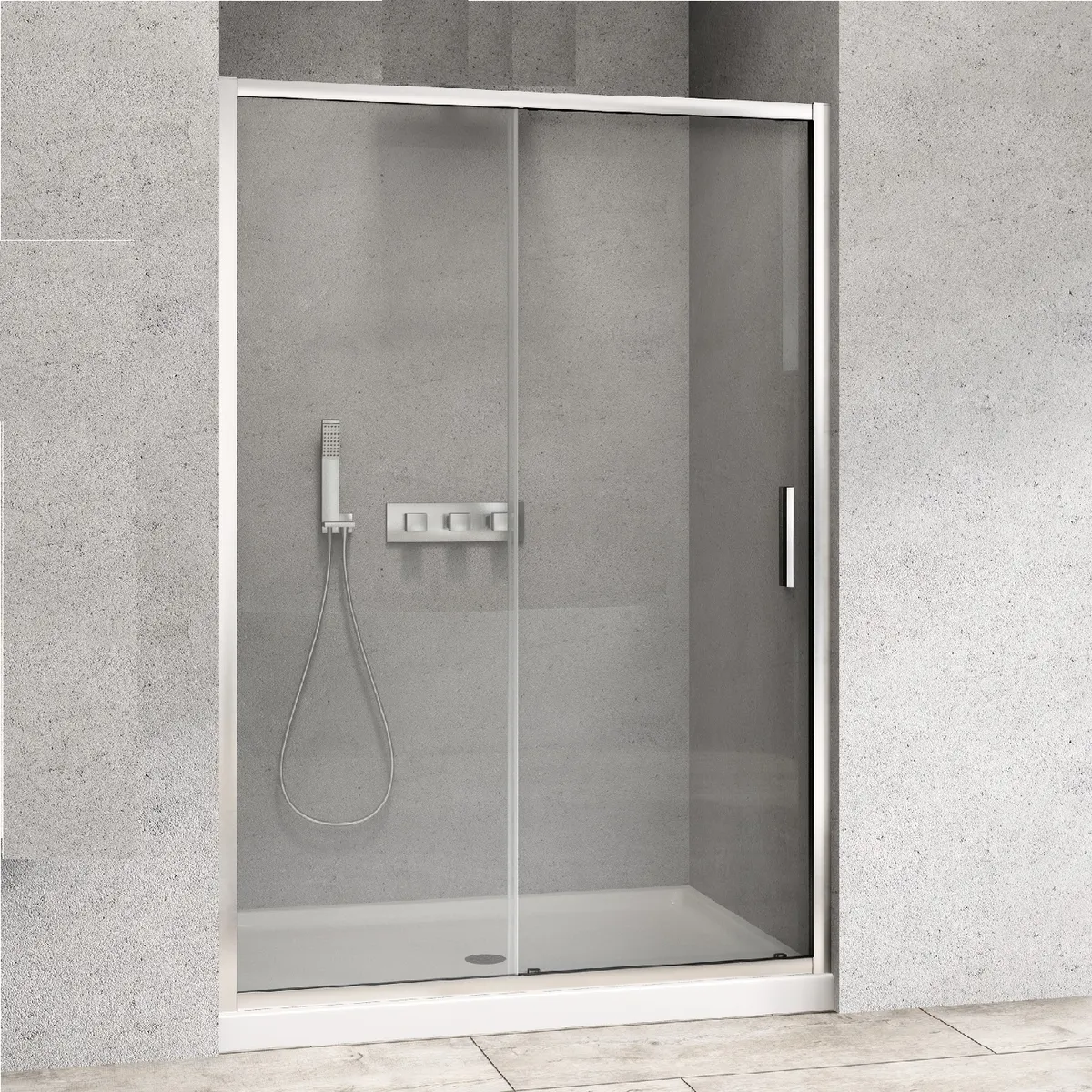 DUSCHY - Mampara PREMIUM corredera frontal 170x190 cm