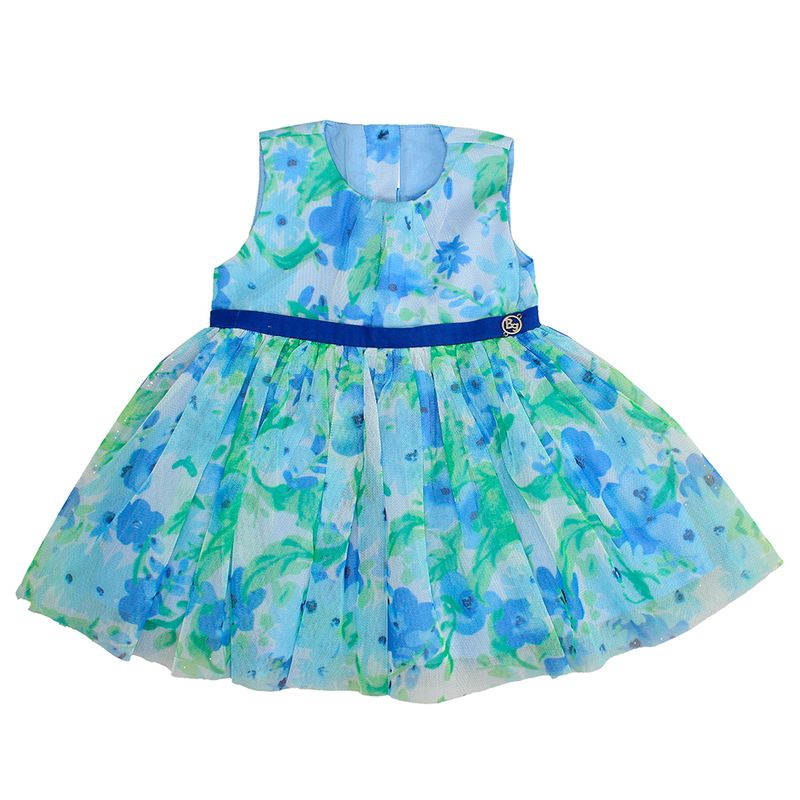 BUBBLE GUMMERS - VESTIDO BEBÉ BUBBLEGUMMERS CHRISTMAS BLUE