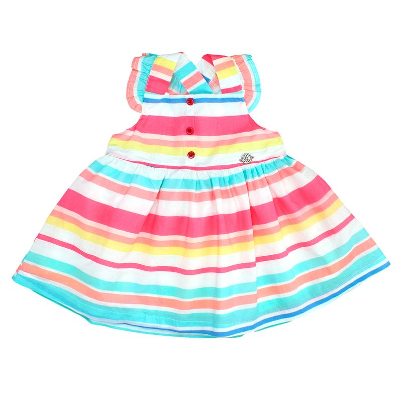 BUBBLE GUMMERS - VESTIDO BEBÉ BUBBLEGUMMERS ELEVATED NATURE MULTICOLOR