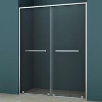 MAMPARA PREMIUM CORREDERA DOBLE FRONTAL 1500X1900 8mm EASY CLEAN