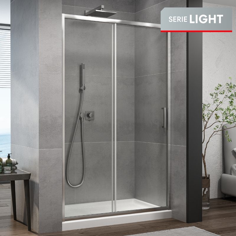 DUSCHY - Mampara LIGHT corredera frontal 170x190 cm
