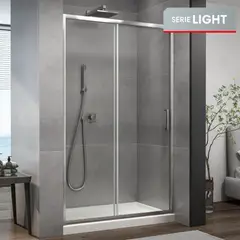 DUSCHY - Mampara LIGHT corredera frontal 170x190 cm