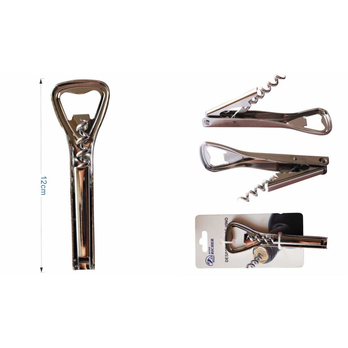 GENERICO - DESTAPADOR SACACORCHOS  ABRIDOR DE BOTELLAS