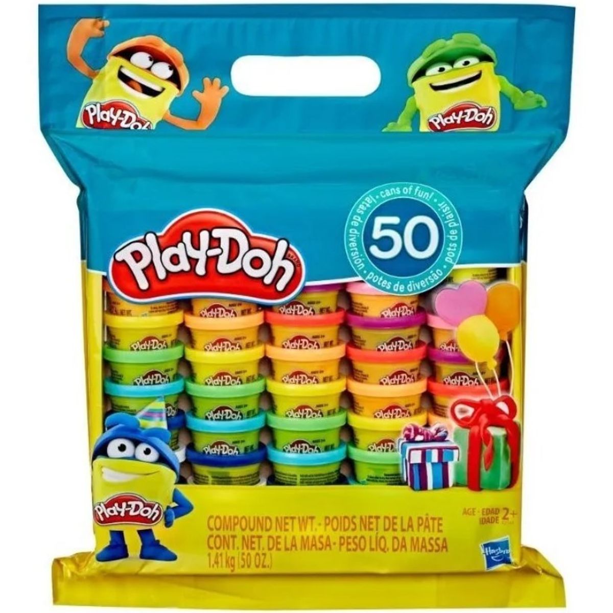 PLAY DOH - Play Doh Set Bolsa De 50 Latas De Masa Colores