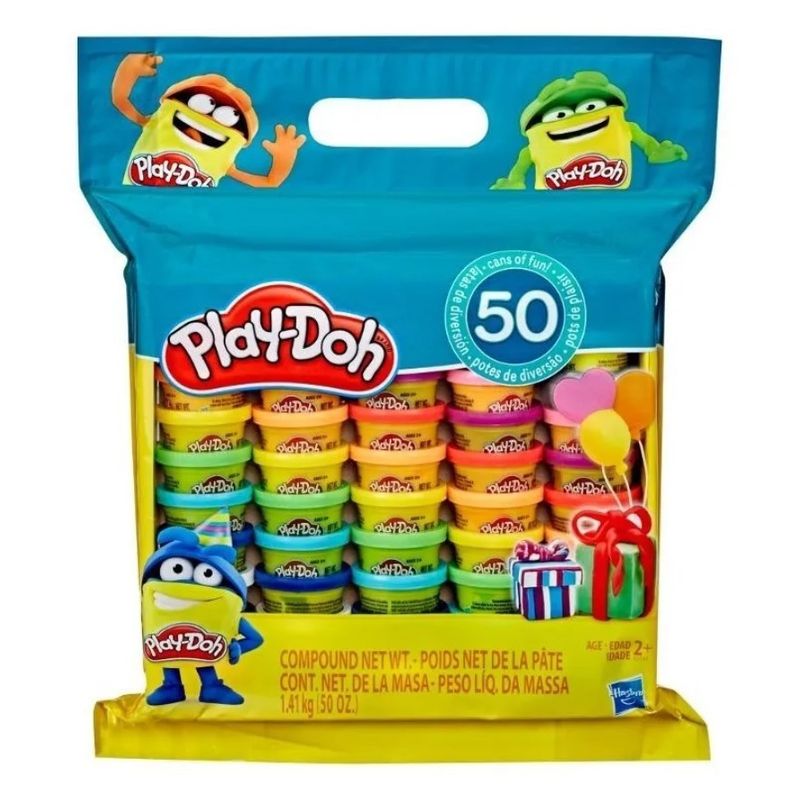 PLAY DOH - Play Doh Set Bolsa De 50 Latas De Masa Colores
