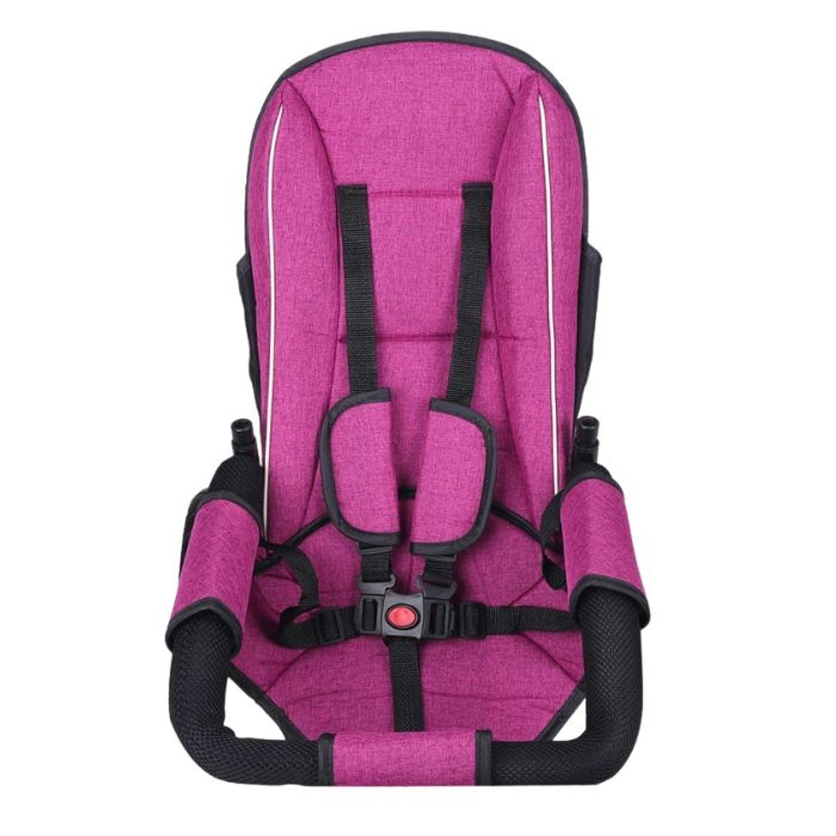 CRUSEC - Triciclo Multifuncional Plegable 360° Con Sombrilla - Fucsia