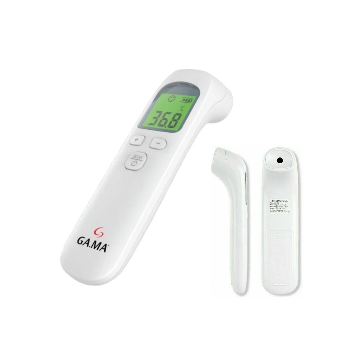 GAMA - Termómetro Digital Gama Infrarrojo Médico Corporal Ambiental