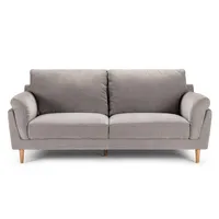 Sofá Wigmore 3 Cuerpos Tela Crema