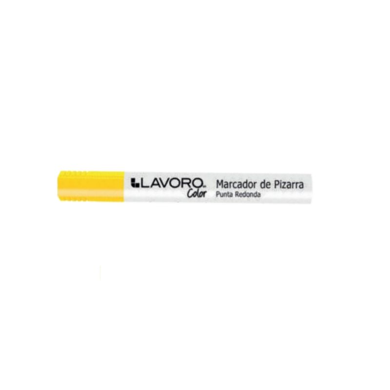 LAVORO - Plumón de pizarra amarillo punta redonda