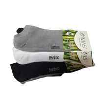 6 Pares De Calcetas Tobilleras Para Hombre Con Fibra De Bambu