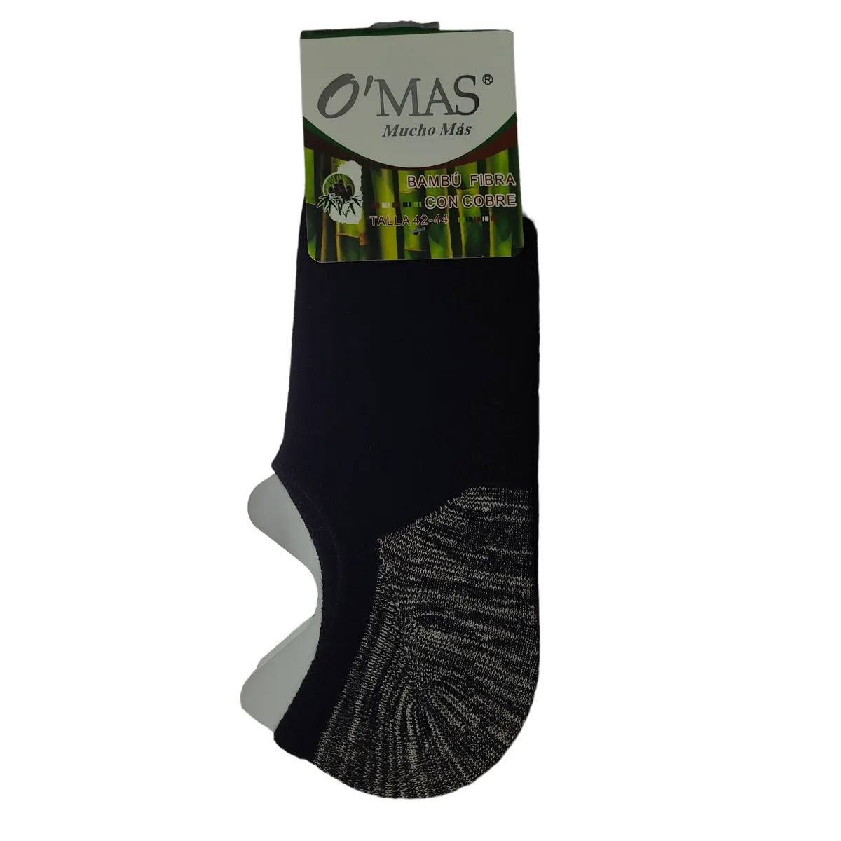 GARSIL - 6 Pares De Calcetas Tobilleras  Cortas Con Bambu y Cobre Para Hombre