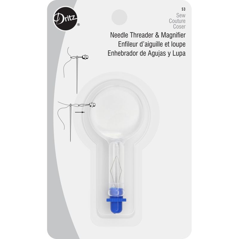 GENERICO - Enhebrador de agujas con lupa, Dritz 53